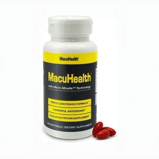 Macuhealth Triple Carotenoid Formula - Eye Vitamins for Adults, 90 Softgels 90-Day Supply, Lutein, Zeaxanthin & Meso-Zeaxanthin, Micro-Micelle Technology, Eye Health Support